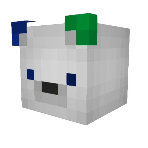 MtnKush Minecraft avatar head, 3D render