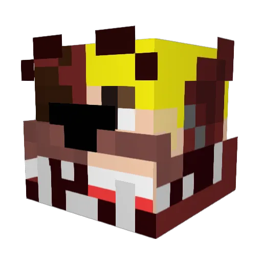 Mtndew420 Minecraft avatar head, 3D render