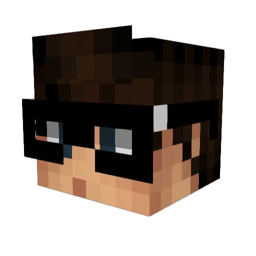MtsG0LdEn Minecraft avatar head, 3D render