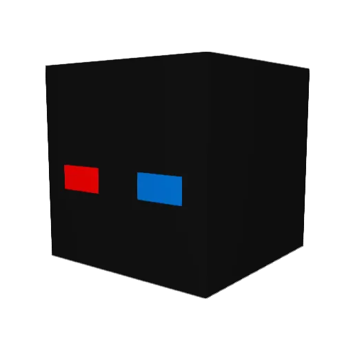 Mu0rix Minecraft avatar head, 3D render
