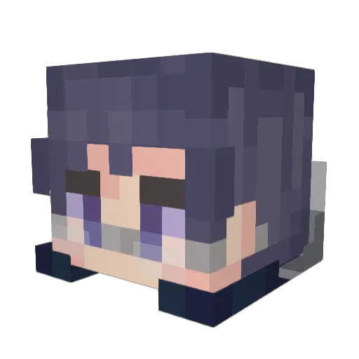 Mu5ic_Fr34k Minecraft avatar head, 3D render