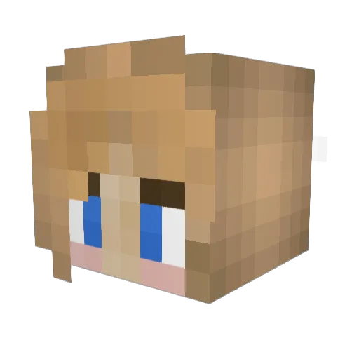 Mu6lyf Minecraft avatar head, 3D render