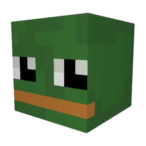 Mu77in28 Minecraft avatar head, 3D render