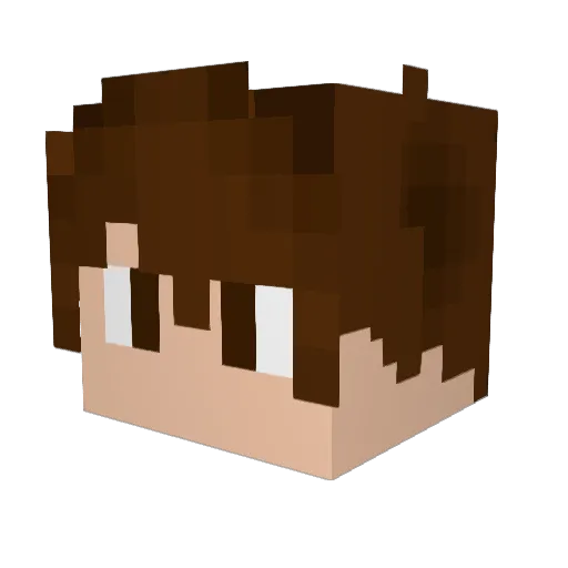 MuChiDeltaTheta Minecraft avatar head, 3D render