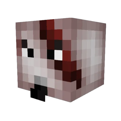 MuDaChuK Minecraft avatar head, 3D render