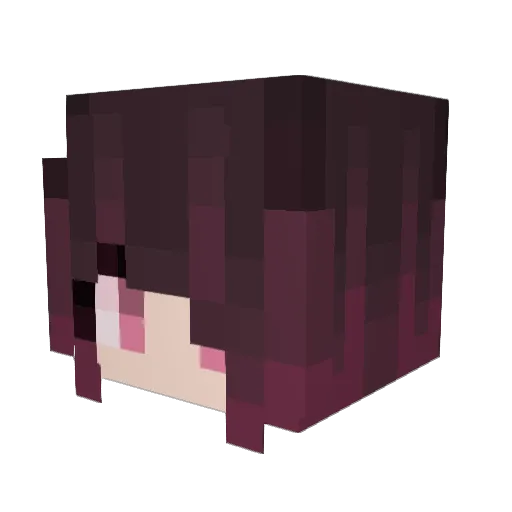 MuFeng_biilibili Minecraft avatar head, 3D render