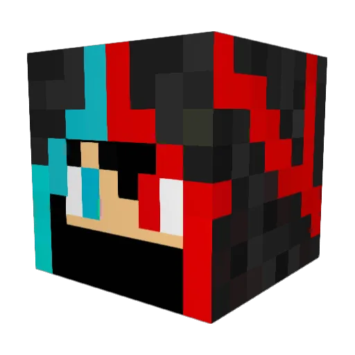 MuGiVaRa971 Minecraft avatar head, 3D render