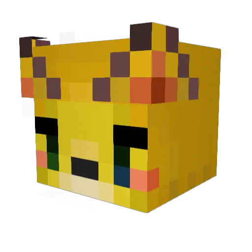 MuMeMo3 Minecraft avatar head, 3D render