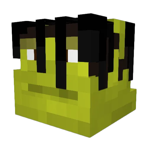 MuMkyE Minecraft avatar head, 3D render