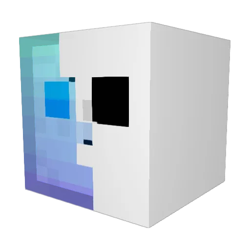 MuRENGR Minecraft avatar head, 3D render
