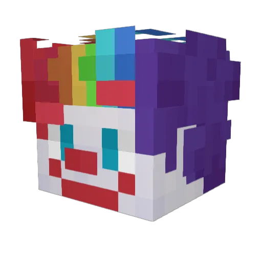 MuSL_I Minecraft avatar head, 3D render