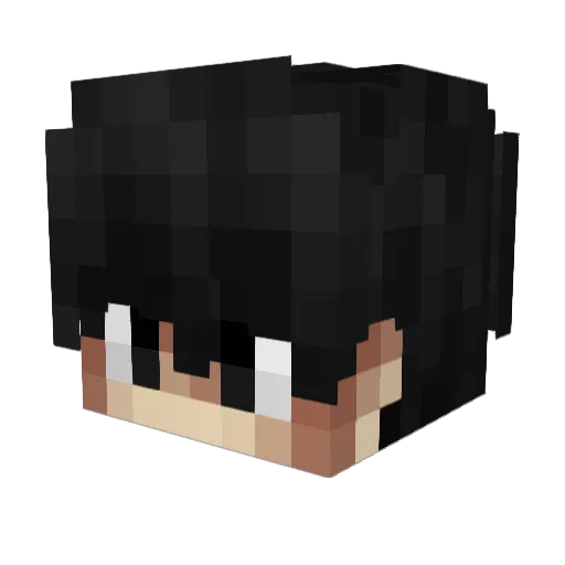 MuSashh Minecraft avatar head, 3D render
