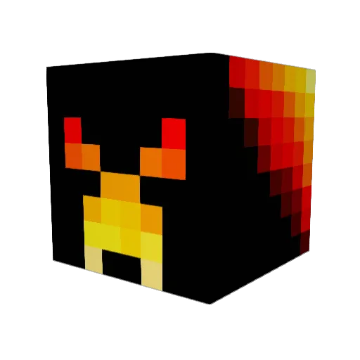 MuTheMuffin Minecraft avatar head, 3D render