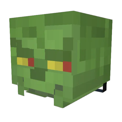 MuTinii Minecraft avatar head, 3D render