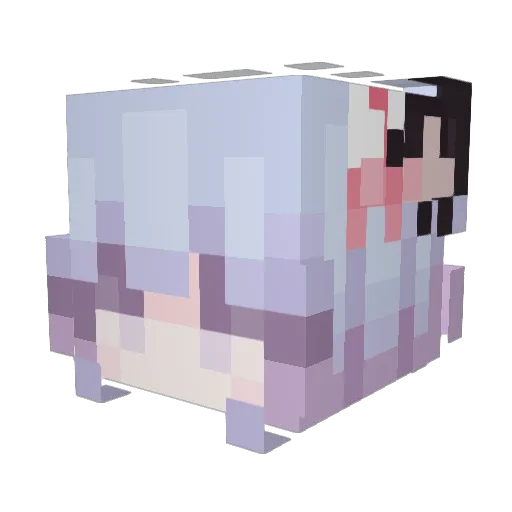 MuTongUwU Minecraft avatar head, 3D render