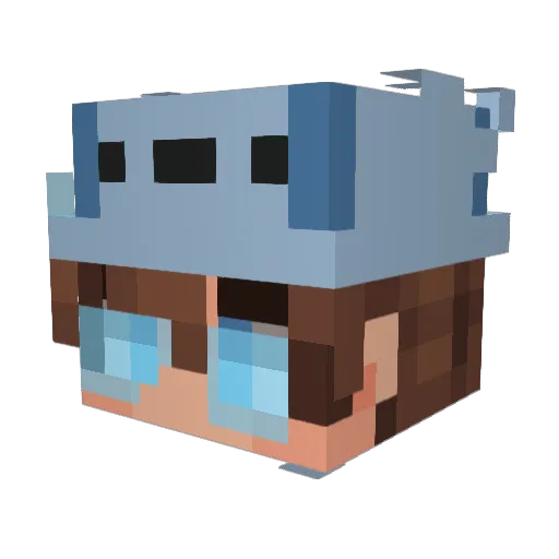 MuUUr60YKU Minecraft avatar head, 3D render