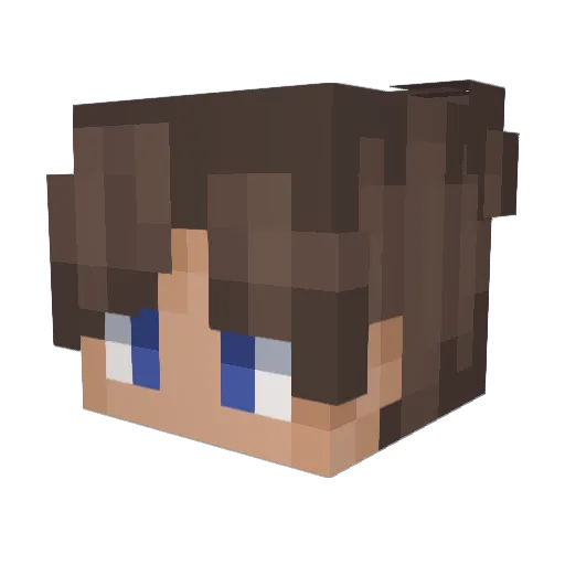 MuVaKo18 Minecraft avatar head, 3D render