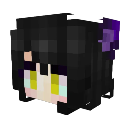 MuYan1128 Minecraft avatar head, 3D render
