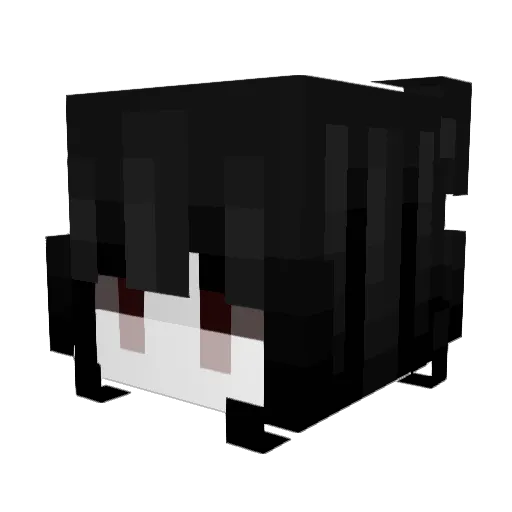 MuZhi0625 Minecraft avatar head, 3D render