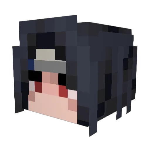 Mu_Duo Minecraft avatar head, 3D render