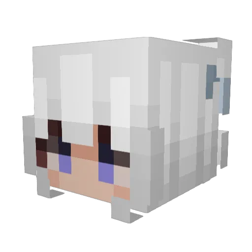 Mu_Gua233 Minecraft avatar head, 3D render