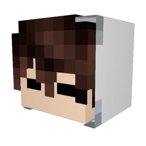 Mu_I_Me Minecraft avatar head, 3D render