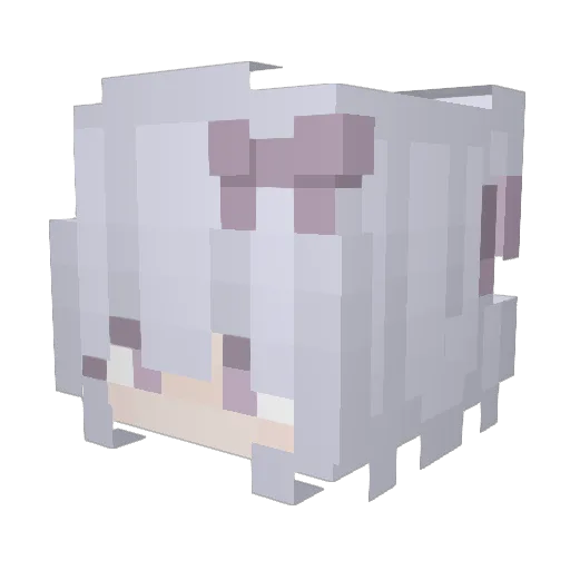 Mu_tsumi Minecraft avatar head, 3D render