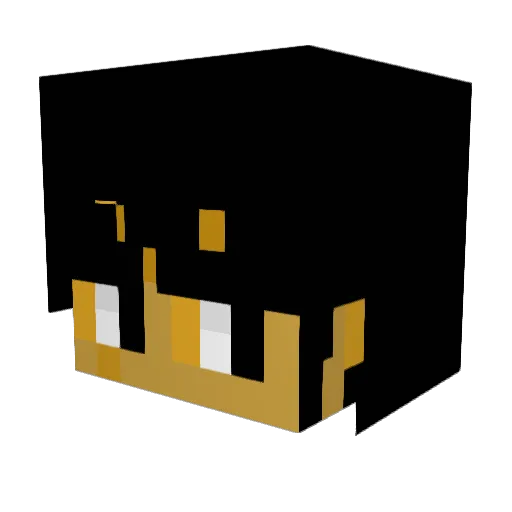 Muahid Minecraft avatar head, 3D render