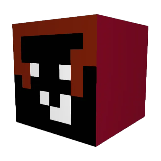 Muaka1234 Minecraft avatar head, 3D render