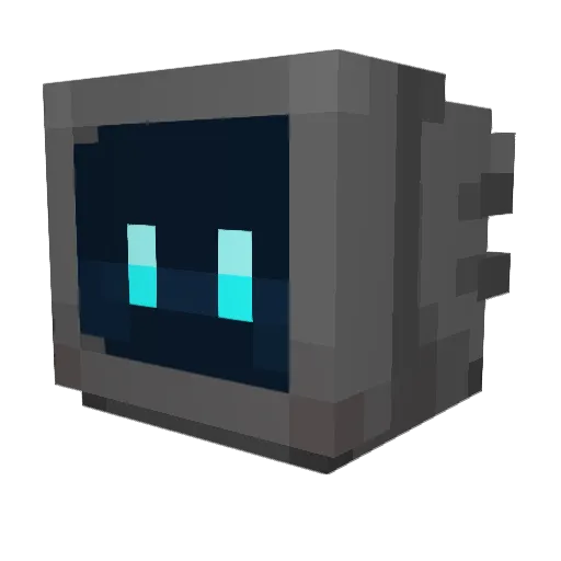 Mubaraak Minecraft avatar head, 3D render
