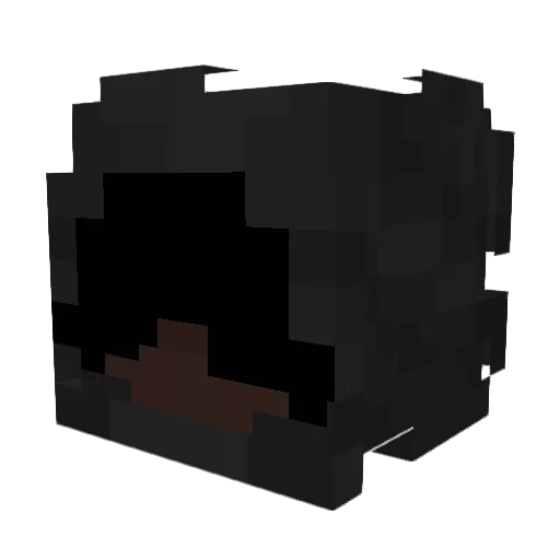 Mubonaparta Minecraft avatar head, 3D render