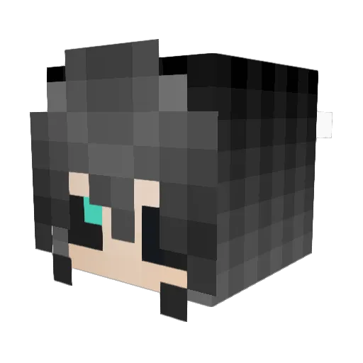 Mucas7 Minecraft avatar head, 3D render