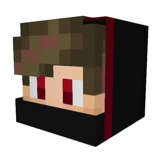 MuceGames Minecraft avatar head, 3D render