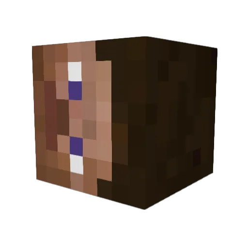 Mucha3000 Minecraft avatar head, 3D render