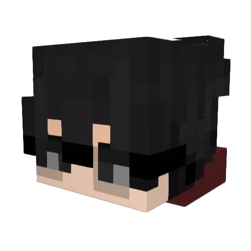 Muchfun Minecraft avatar head, 3D render