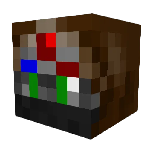 Muchl14 Minecraft avatar head, 3D render