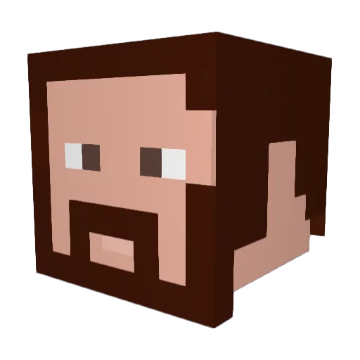 MuchoMouse Minecraft avatar head, 3D render
