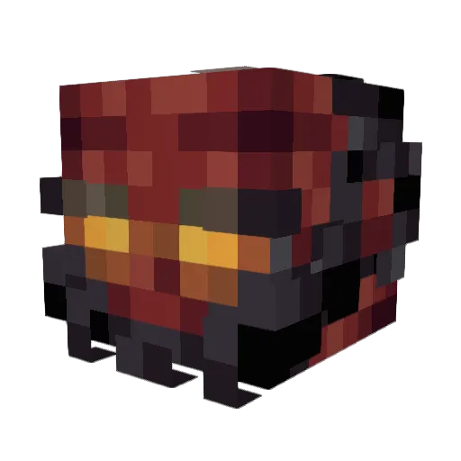 Muchuchu Minecraft avatar head, 3D render