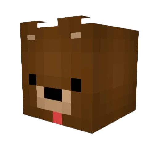 Muck64 Minecraft avatar head, 3D render