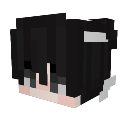 Muckske Minecraft avatar head, 3D render