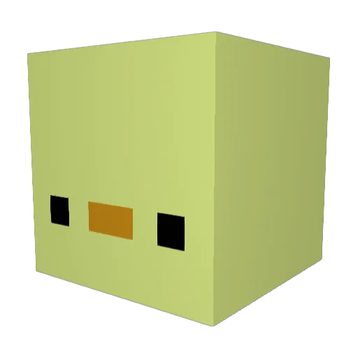 MuckyDuckiest Minecraft avatar head, 3D render