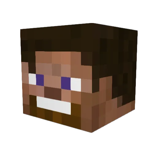 MucziPeDupeSprze Minecraft avatar head, 3D render