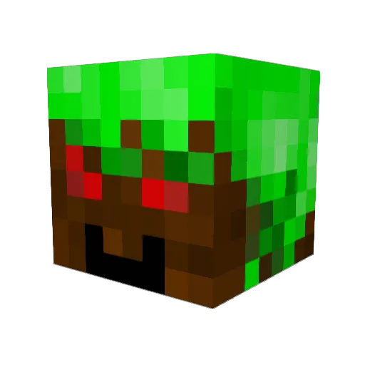MudBlood50 Minecraft avatar head, 3D render