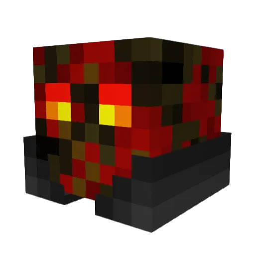 MudBooOOII Minecraft avatar head, 3D render