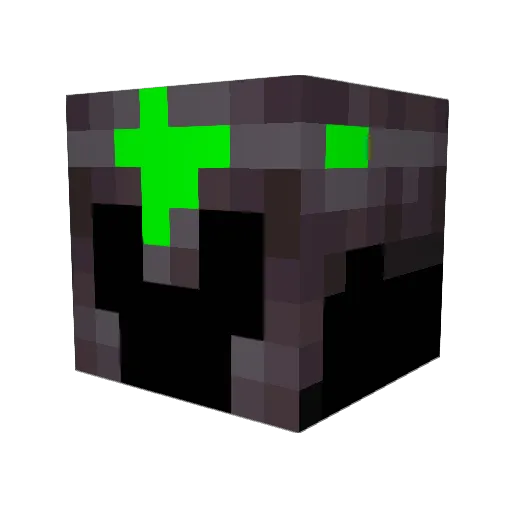MudMonster2000 Minecraft avatar head, 3D render