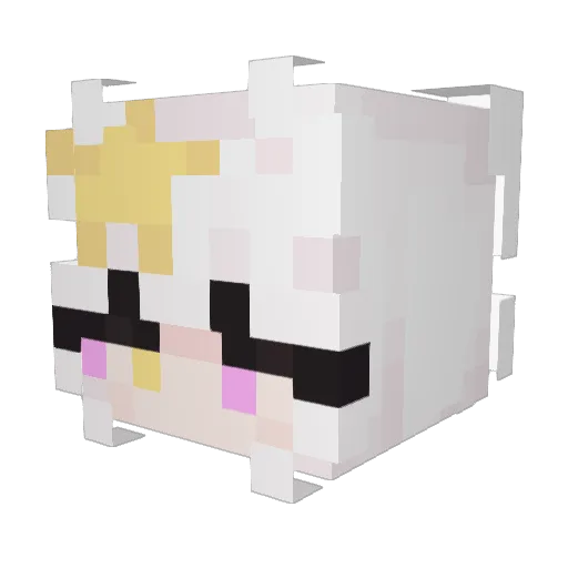 MudMonster_ Minecraft avatar head, 3D render