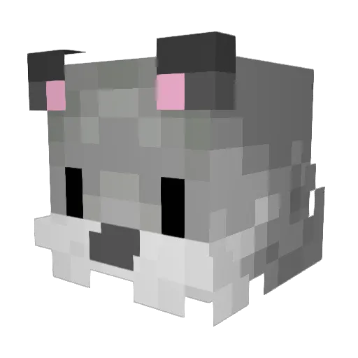 MudPlays Minecraft avatar head, 3D render