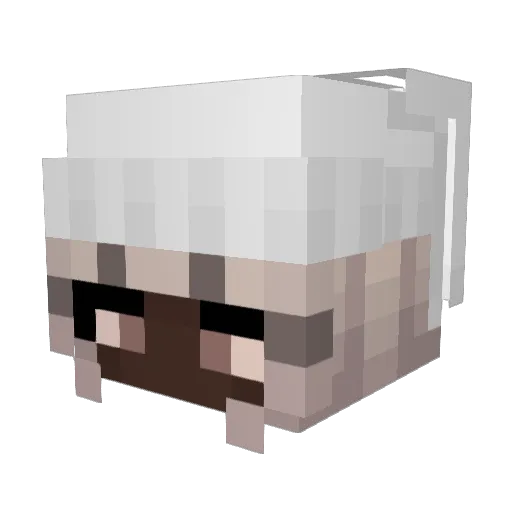 Mudacentral Minecraft avatar head, 3D render