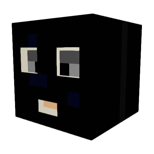 Mudchan Minecraft avatar head, 3D render