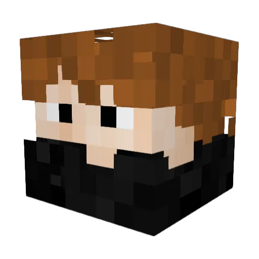 Mudcroc Minecraft avatar head, 3D render
